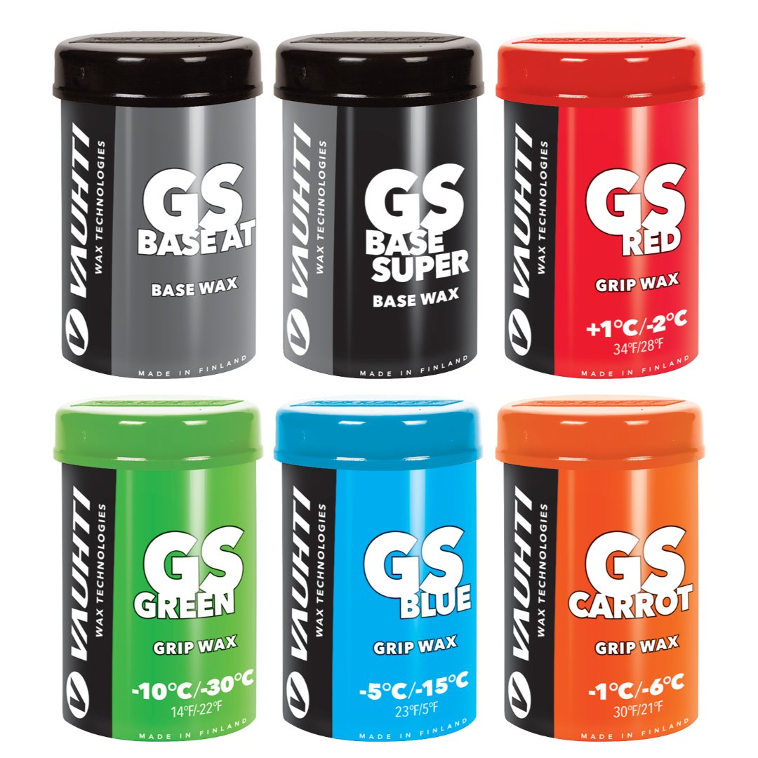Grip wax with finely tuned synthetic compounds to give the optimal grip and glide characteristics no matter the temperature.
