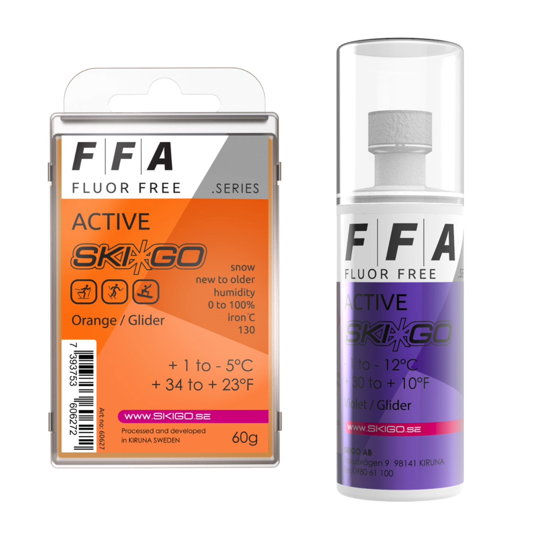 An image representing the Ski*Go FFA Active Glide Wax product collection on Skiwax.ca