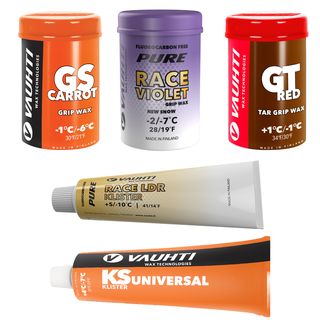 An image representing the Vauhti Grip Waxes product collection on | Skiwax.ca