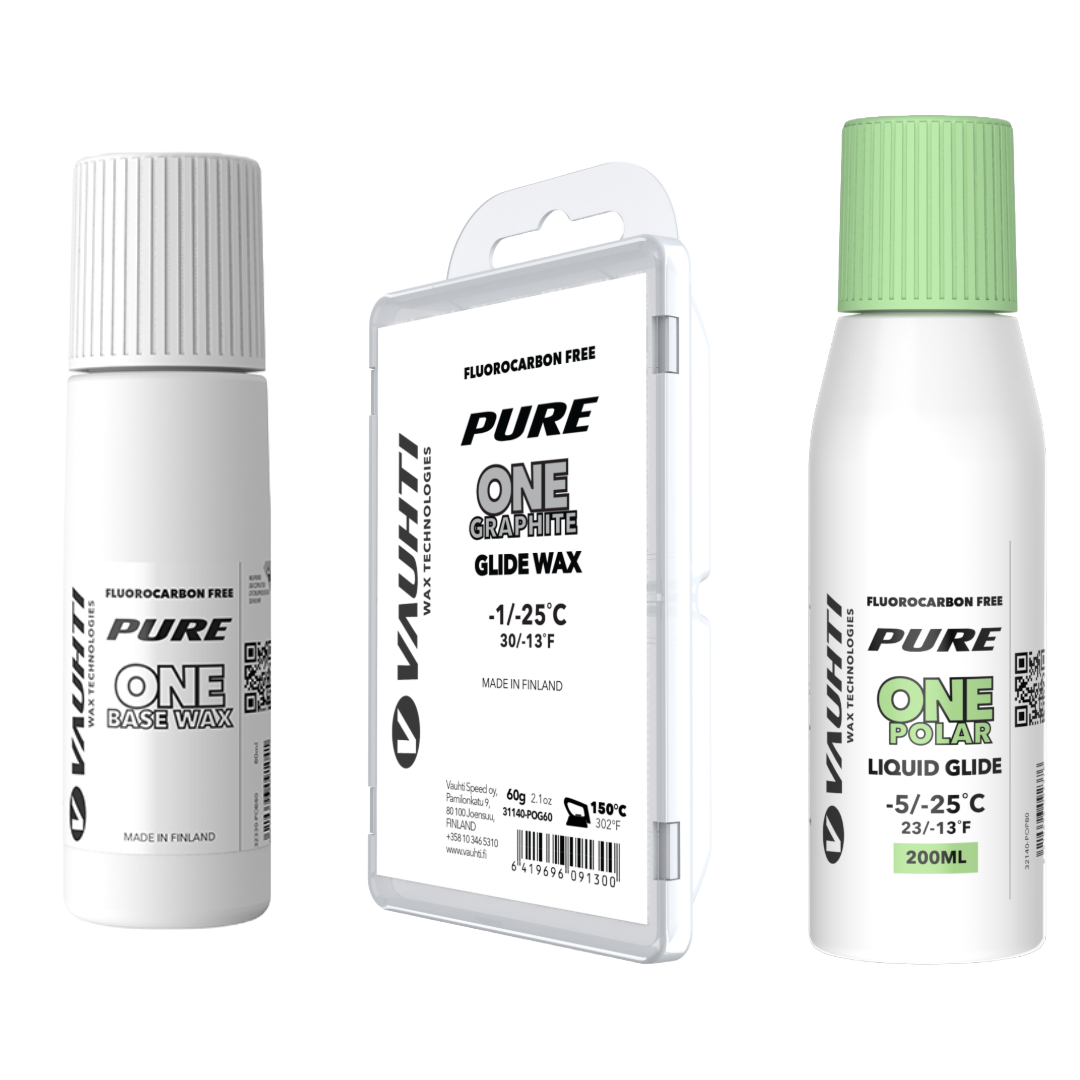 An image representing the Vauhti ONE Glide Waxes product collection on | Skiwax.ca