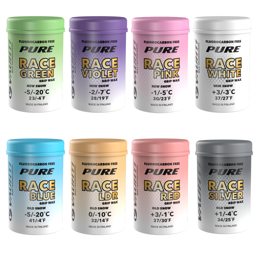 An image representing the Vauhti PURE RACE Hardwaxes product collection on | Skiwax.ca