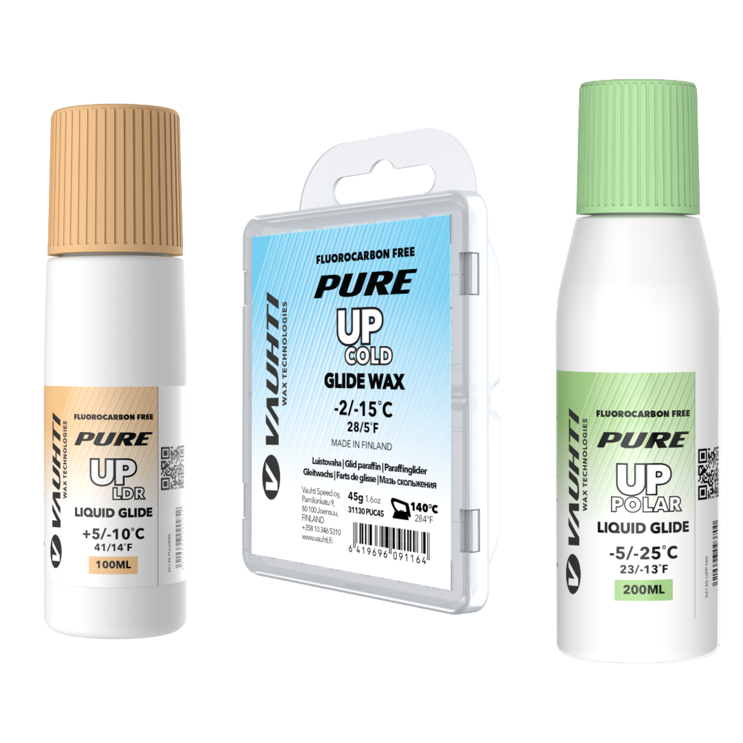An image representing the Vauhti UP Glide Waxes product collection on | Skiwax.ca