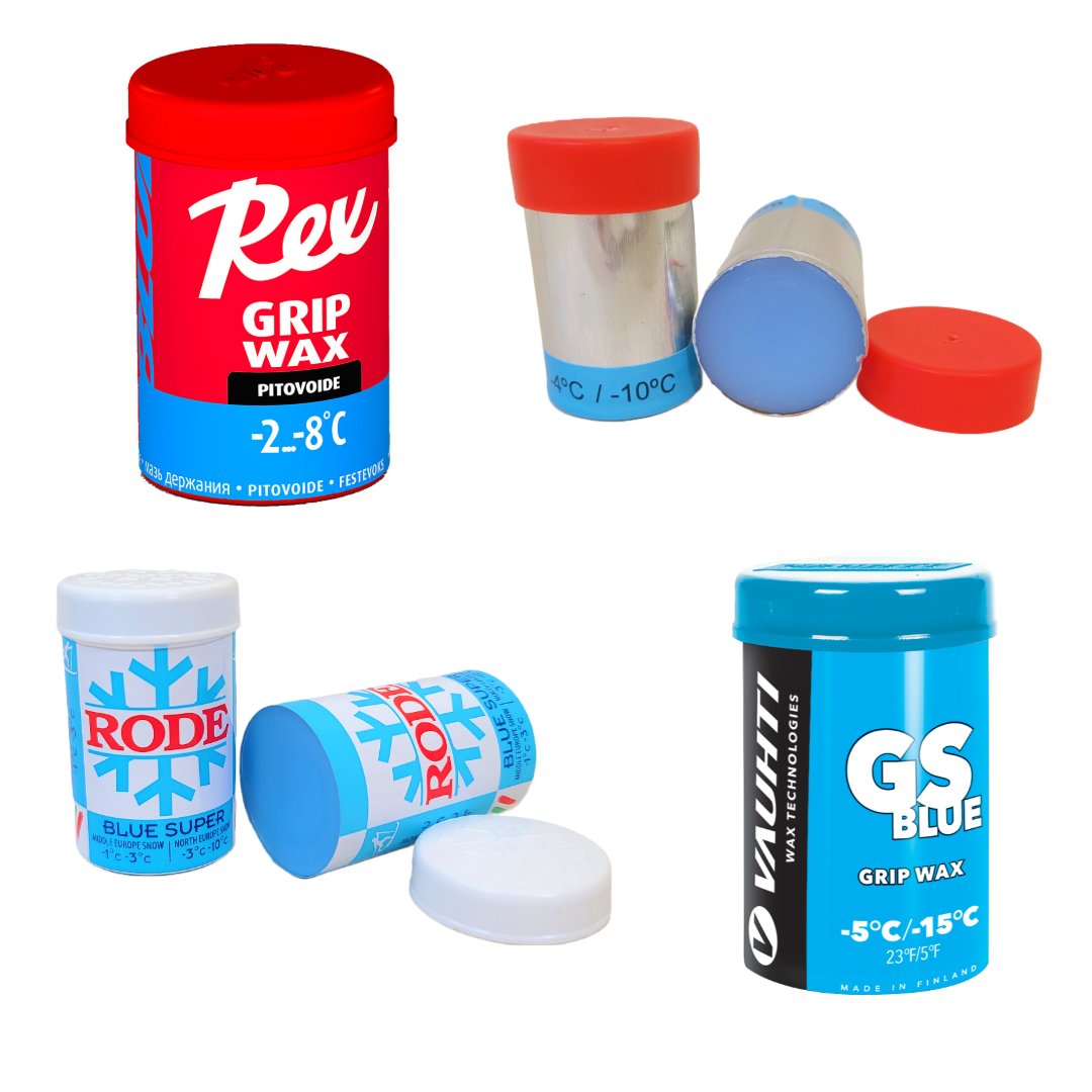 An image representing the Grip Waxes for Blue Conditions product collection on | Skiwax.ca