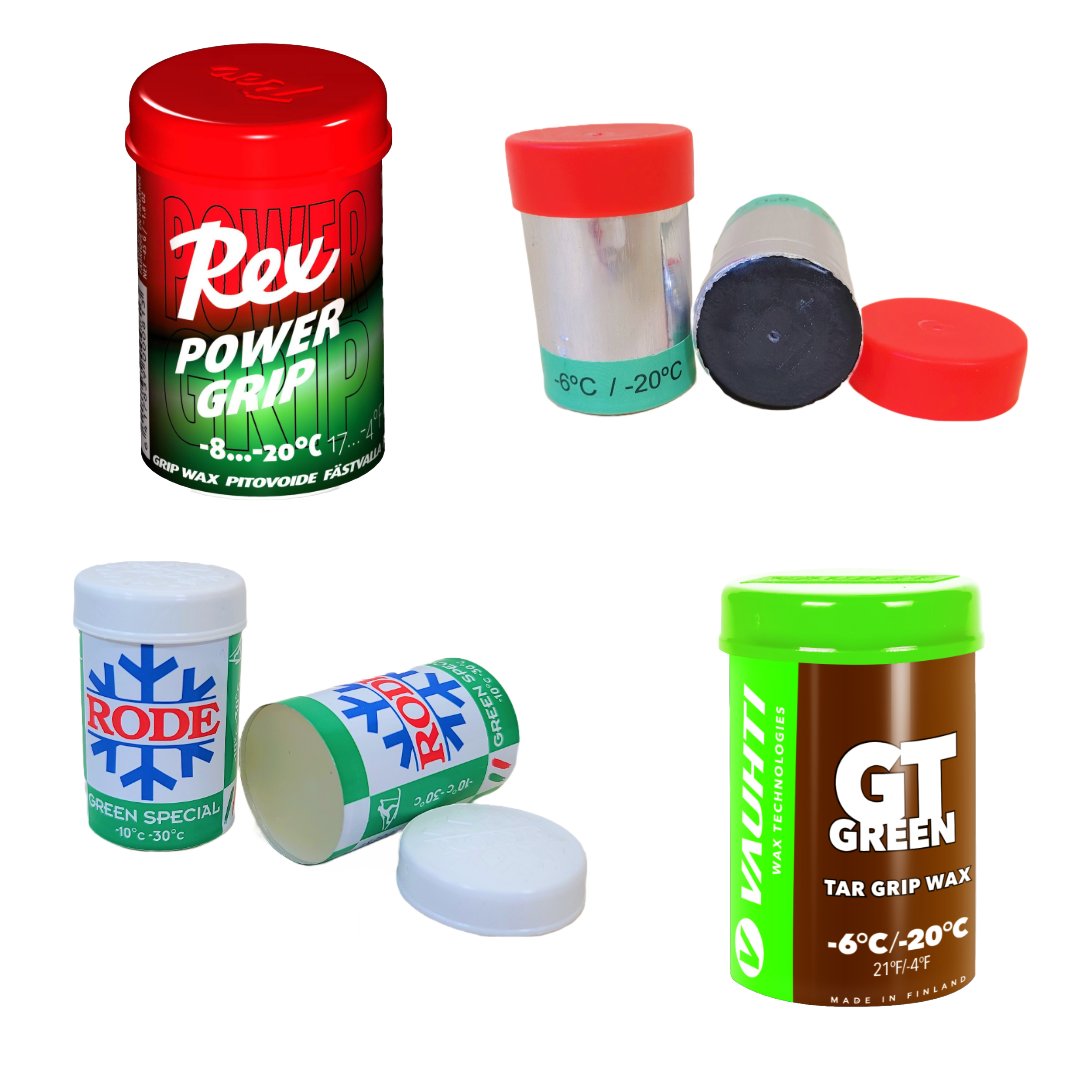 An image representing the Grip Waxes for Green Conditions product collection on | Skiwax.ca