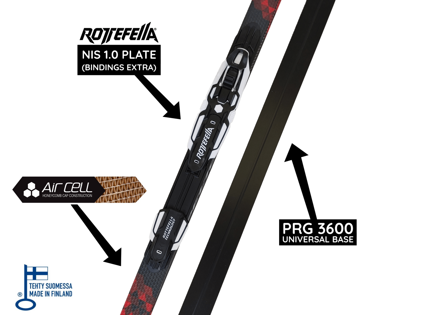 A product picture of the Peltonen ACADIA 2020 Classic Skis Rock Skis