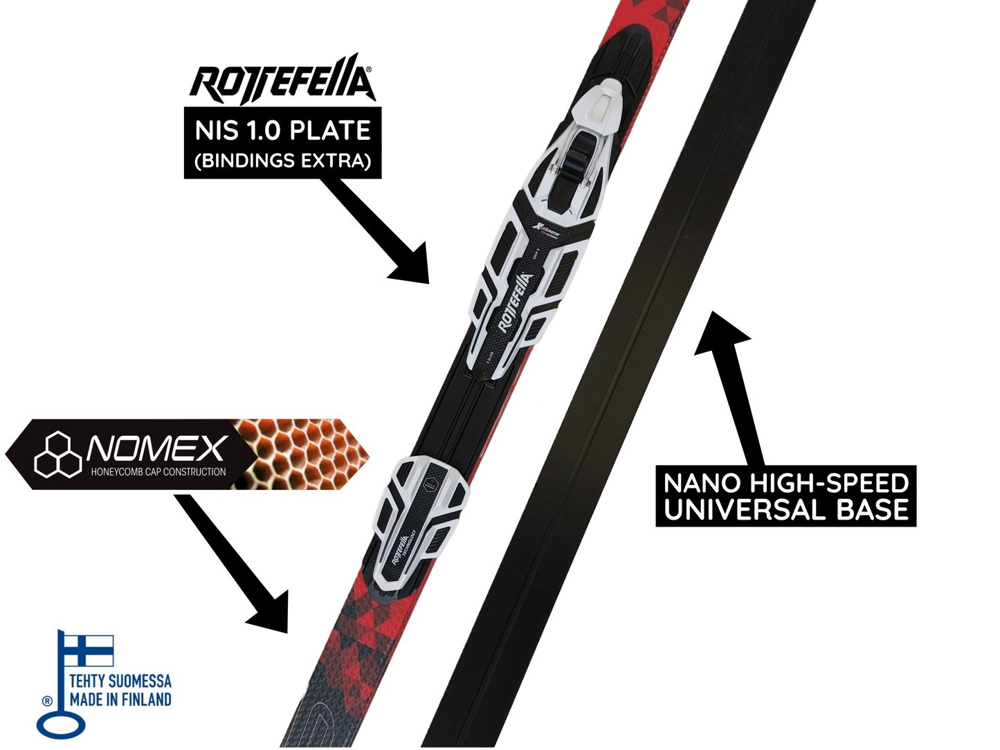 A product picture of the Peltonen INFRA X UNIVERSAL/COLD 2020 Classic Skis B-GRADE MINOR DEFECTS