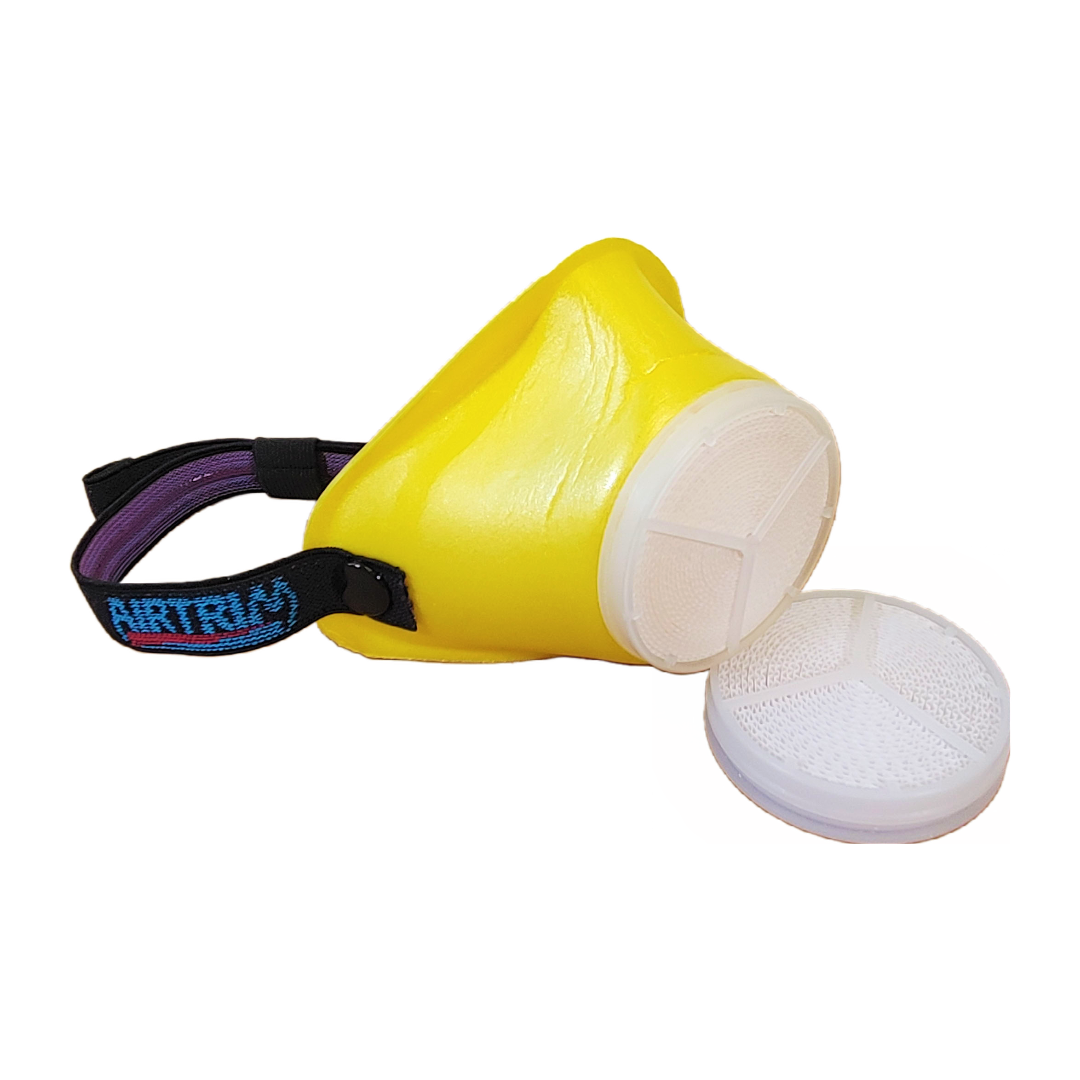 A product picture of the AirTrim Asthma Mask (Includes: Mask and 2 x Asthma Filters)