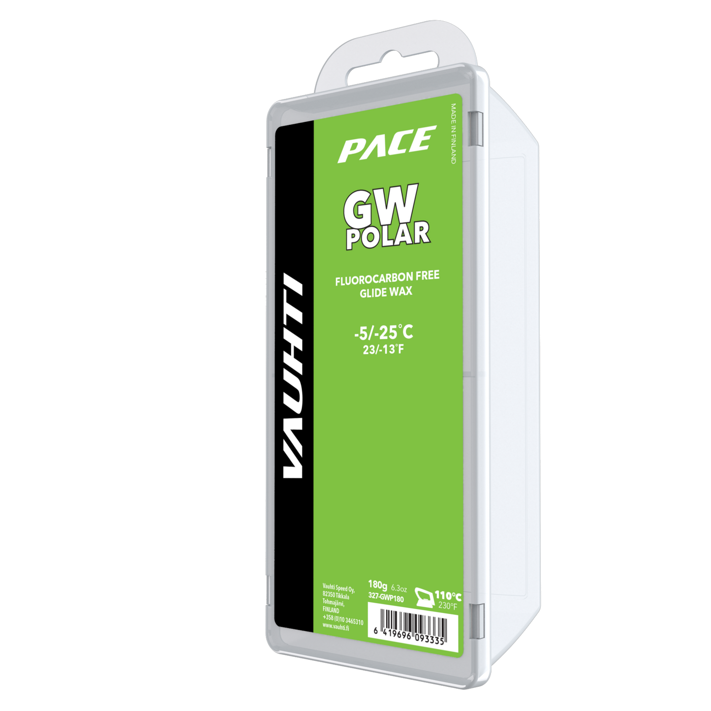 A product picture of the Vauhti GW POLAR Melt Wax (-5C/-25C)