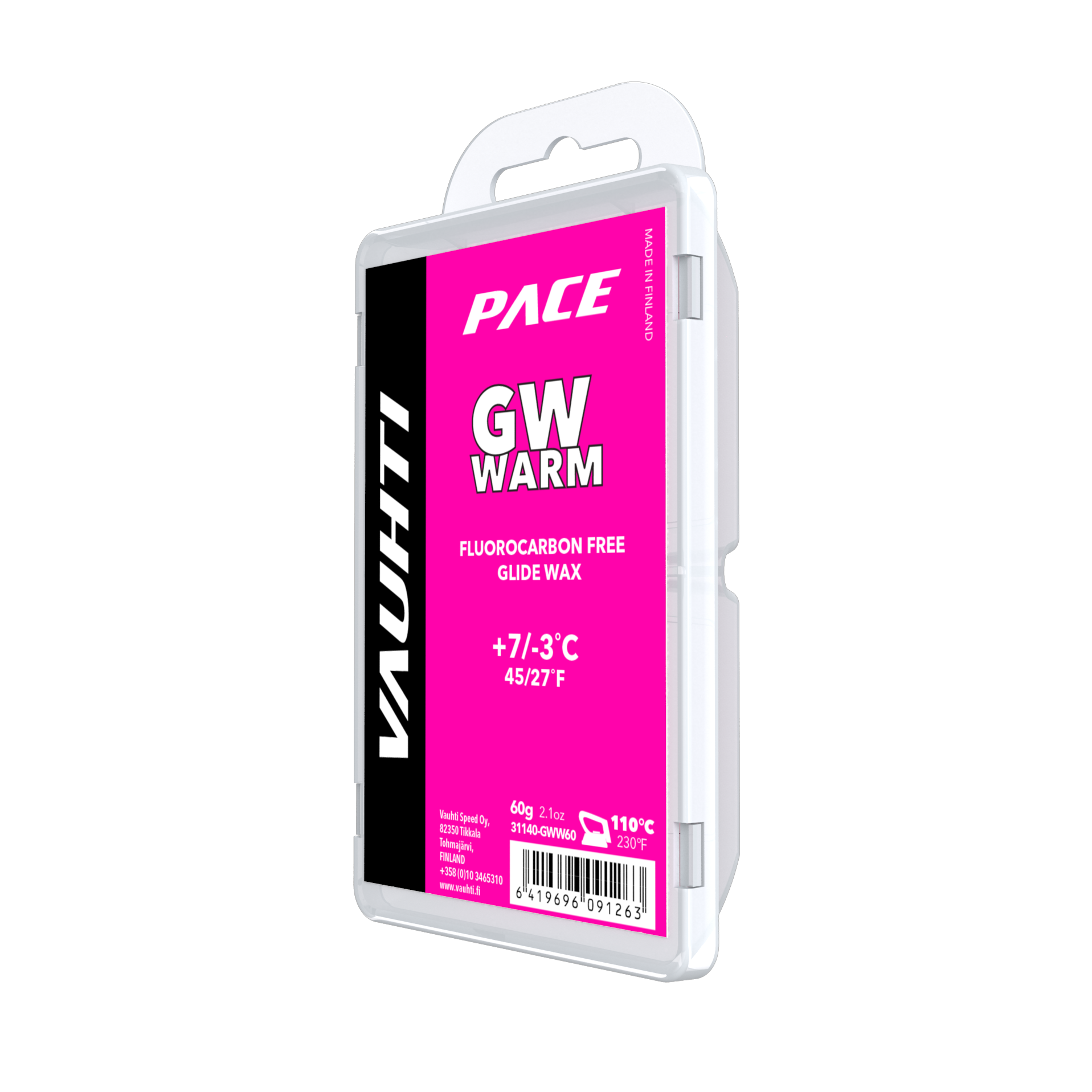 A product picture of the Vauhti GW WARM Melt Wax (7C/-3C)