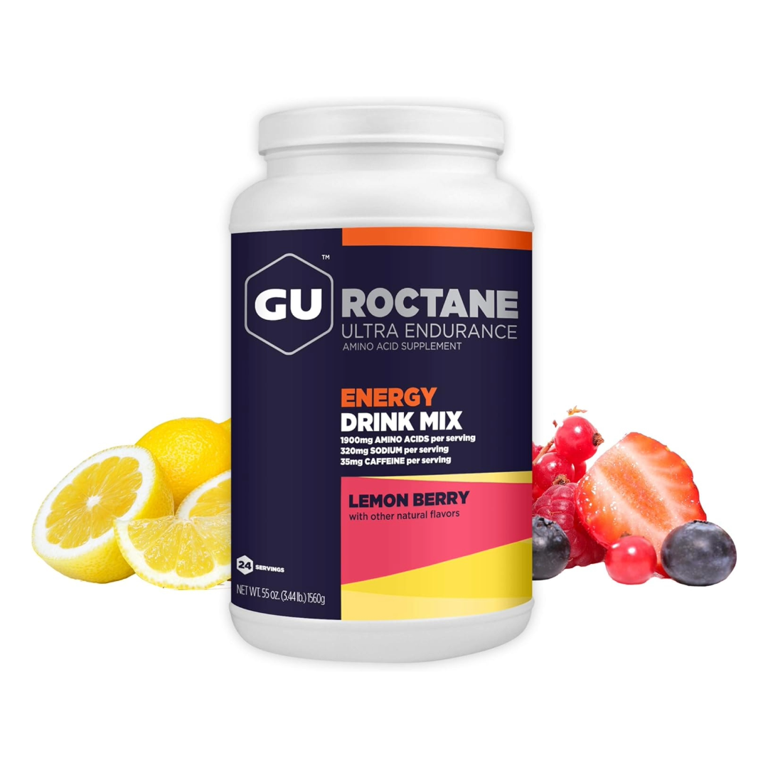 A product picture of the Gu Energy Roctane Lemon Berry Drink Mix | 1560g