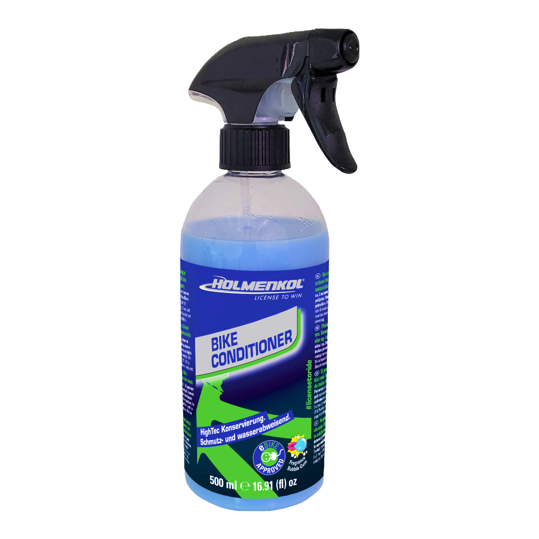 A product picture of the Holmenkol Bike Conditioner