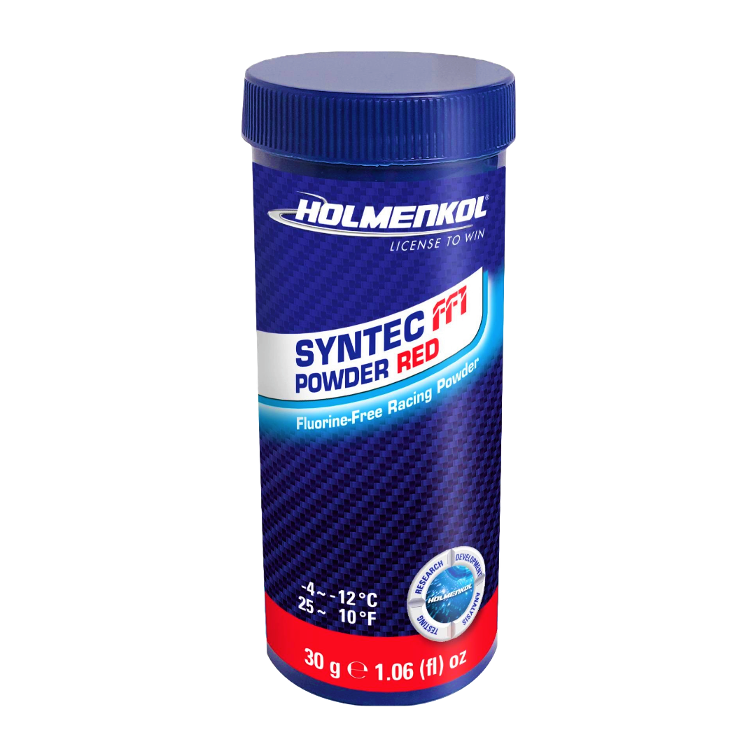 A product picture of the Holmenkol Syntec FF1 Powder RED