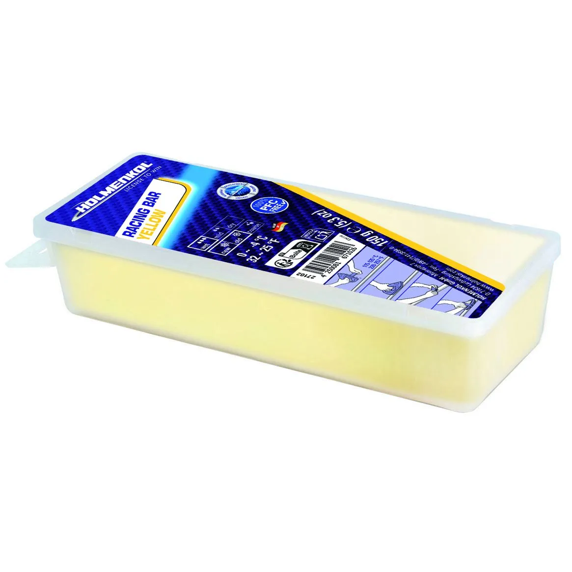 A product picture of the Holmenkol Syntec FF Bar YLW (0C/-4C)