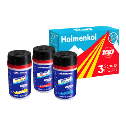 Holmenkol 3 Schuss Liquid YELLOW, RED, BLUE