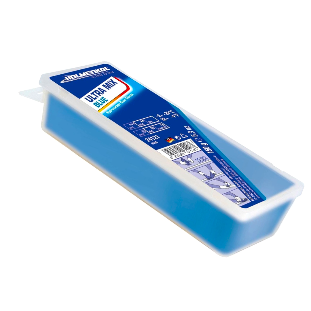 A product picture of the Holmenkol Ultramix BLUE Melt Basewax