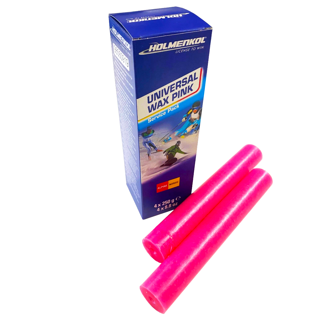 A product picture of the Holmenkol Universal PINK Melt Wax Sticks