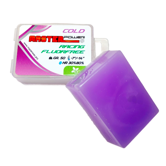 A product picture of the MasterWax RACING FLUORFREE Cold Melt Wax