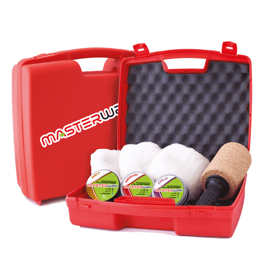 A product picture of the MasterWax Professional FLUORFREE Wool-Apply Manual Kit