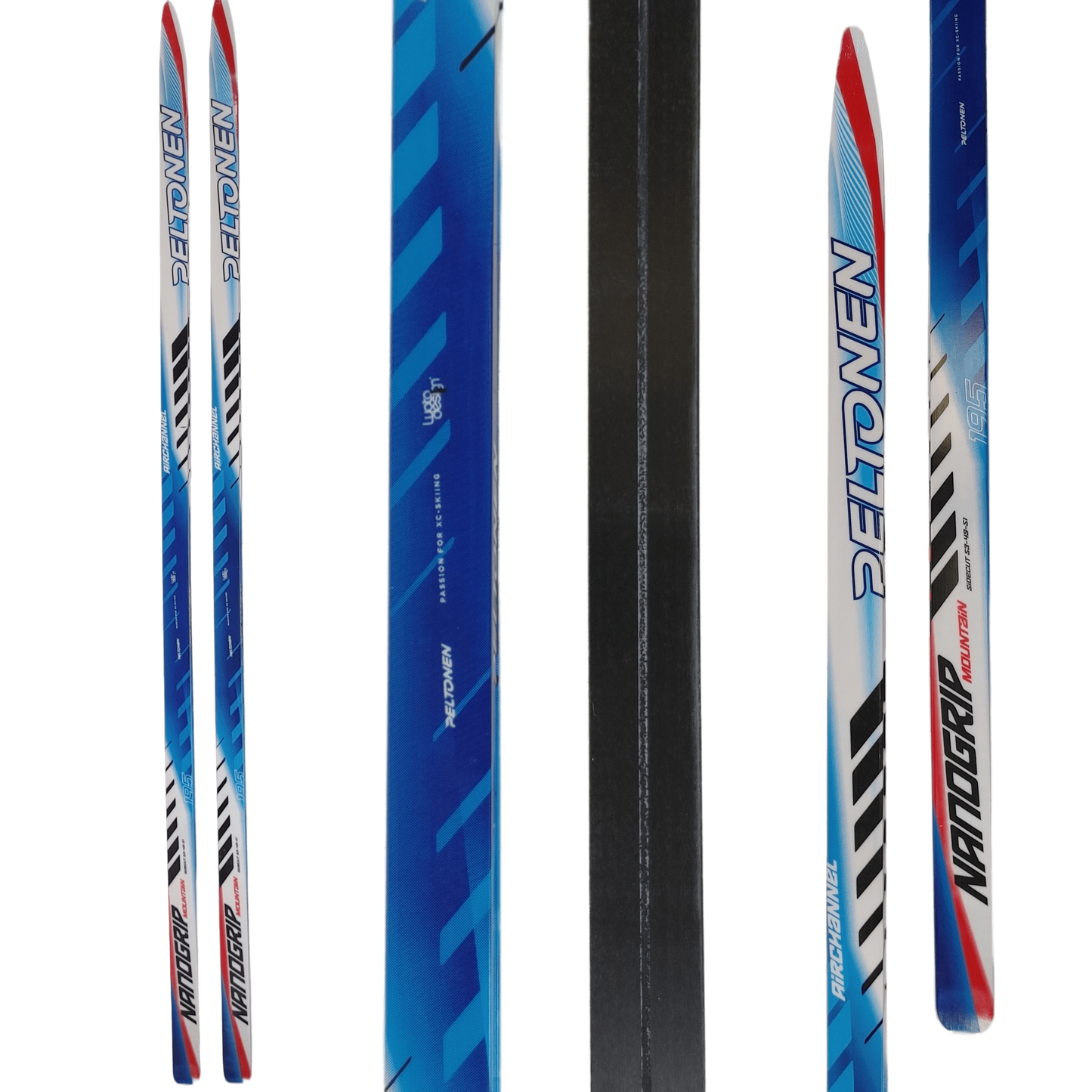 A product picture of the Peltonen Mountain Off-Track Classic WAXABLE 2016 Skis 53-49-51mm Sidecut 