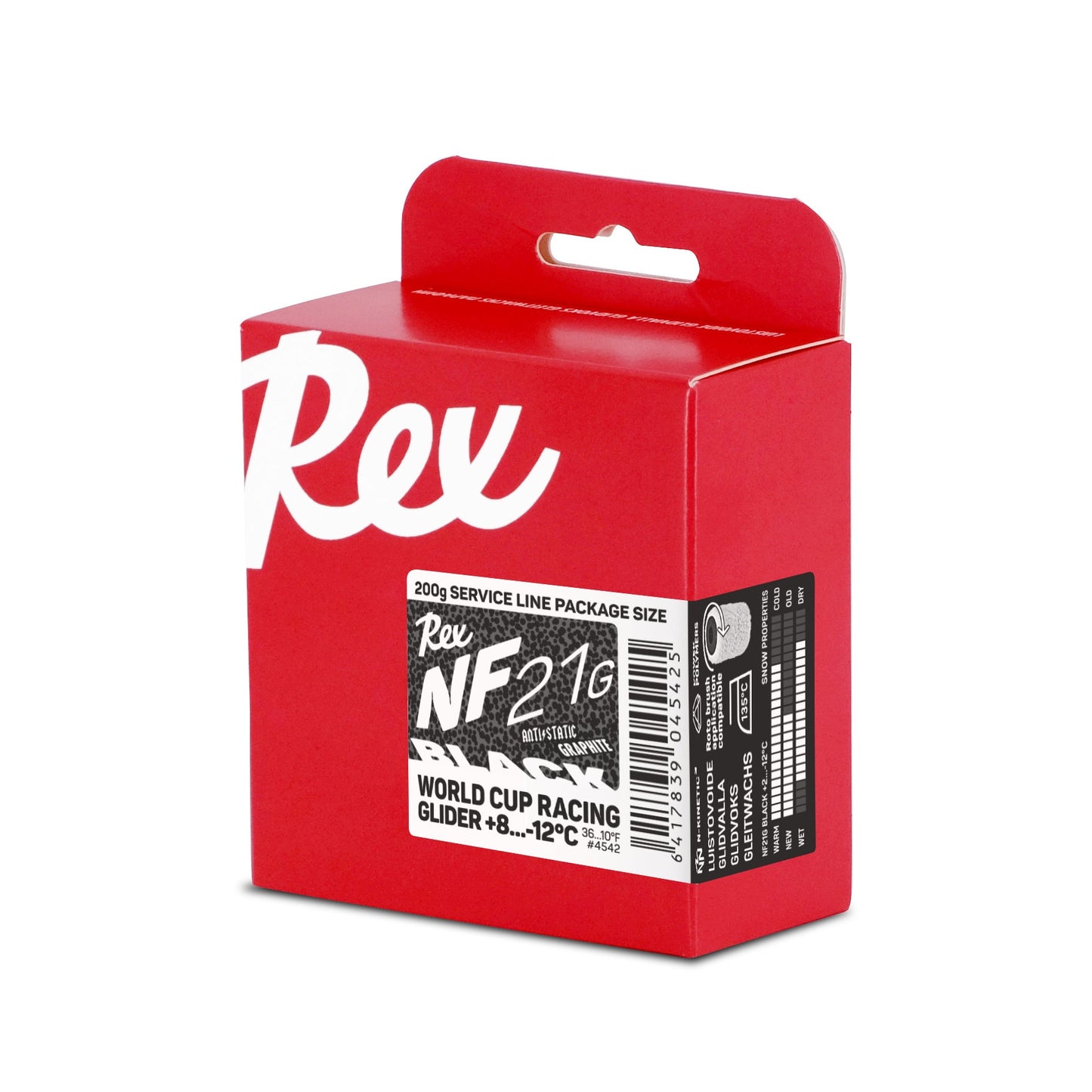 A product picture of the Rex Wax NF21G Black `New Snow` Block Glider