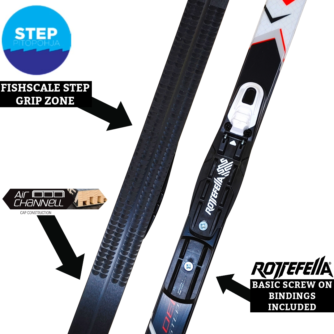 A product picture of the Peltonen Delta Jr Step Classic Ski Kit