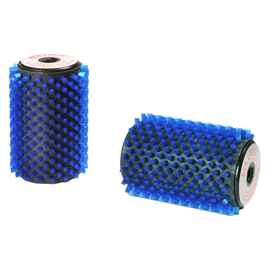 A product picture of the Red Creek Racing 6mm Blue Nylon 100mm Roto Brush