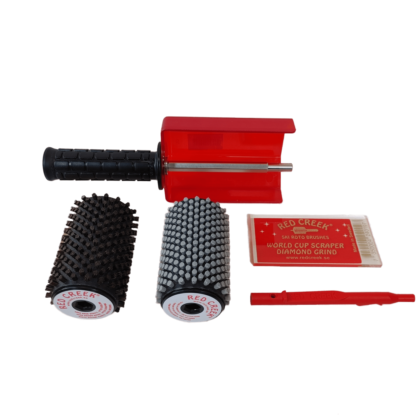 A product picture of the Red Creek 100mm Roto Brush Kit