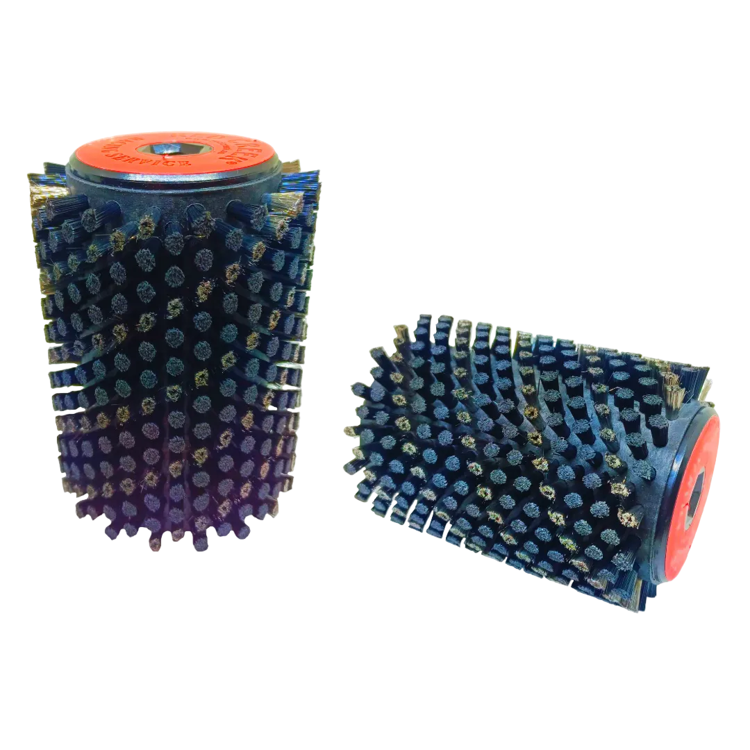 A product picture of the Red Creek Ultrafine Straight Steel/Nylon Spiro Mix 100mm Roto Brush