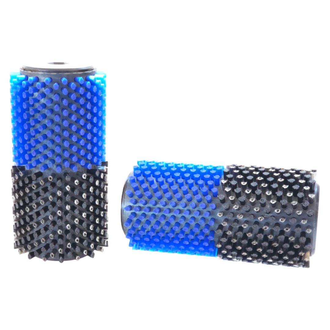 A product picture of the Red Creek Spiro/Blue Nylon Combi 140mm Roto Brush