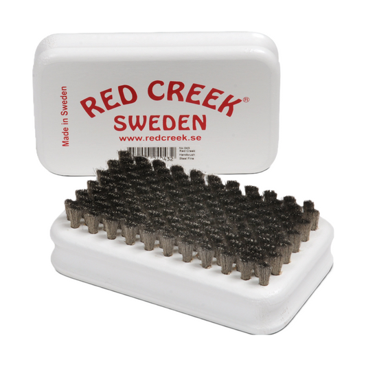 A product picture of the Red Creek Fine Steel Hand Brush
