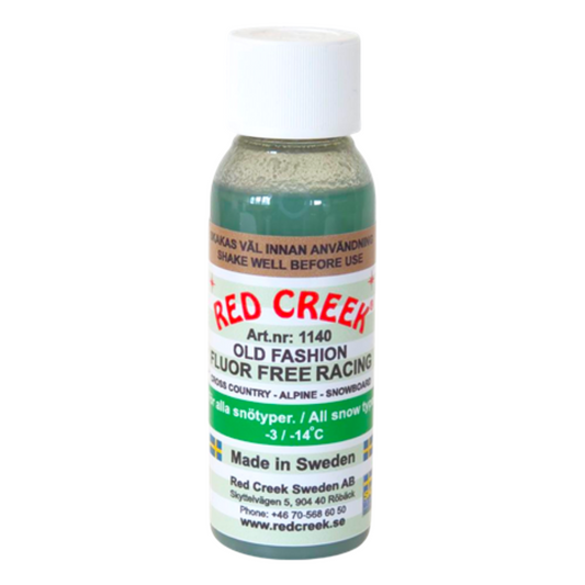 A product picture of the Red Creek Green 'Old Fashion' All Snow Types Liquid Glide Wax (-3C/-14C) | 90ml