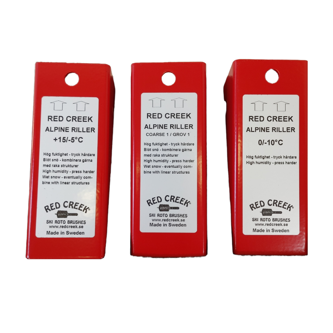 A product picture of the Red Creek Rilling Kit with 3 Rillers (Alpine)