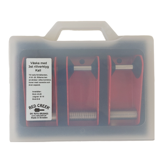 A product picture of the Red Creek Rilling Kit with 3 Rillers (XC Cold)