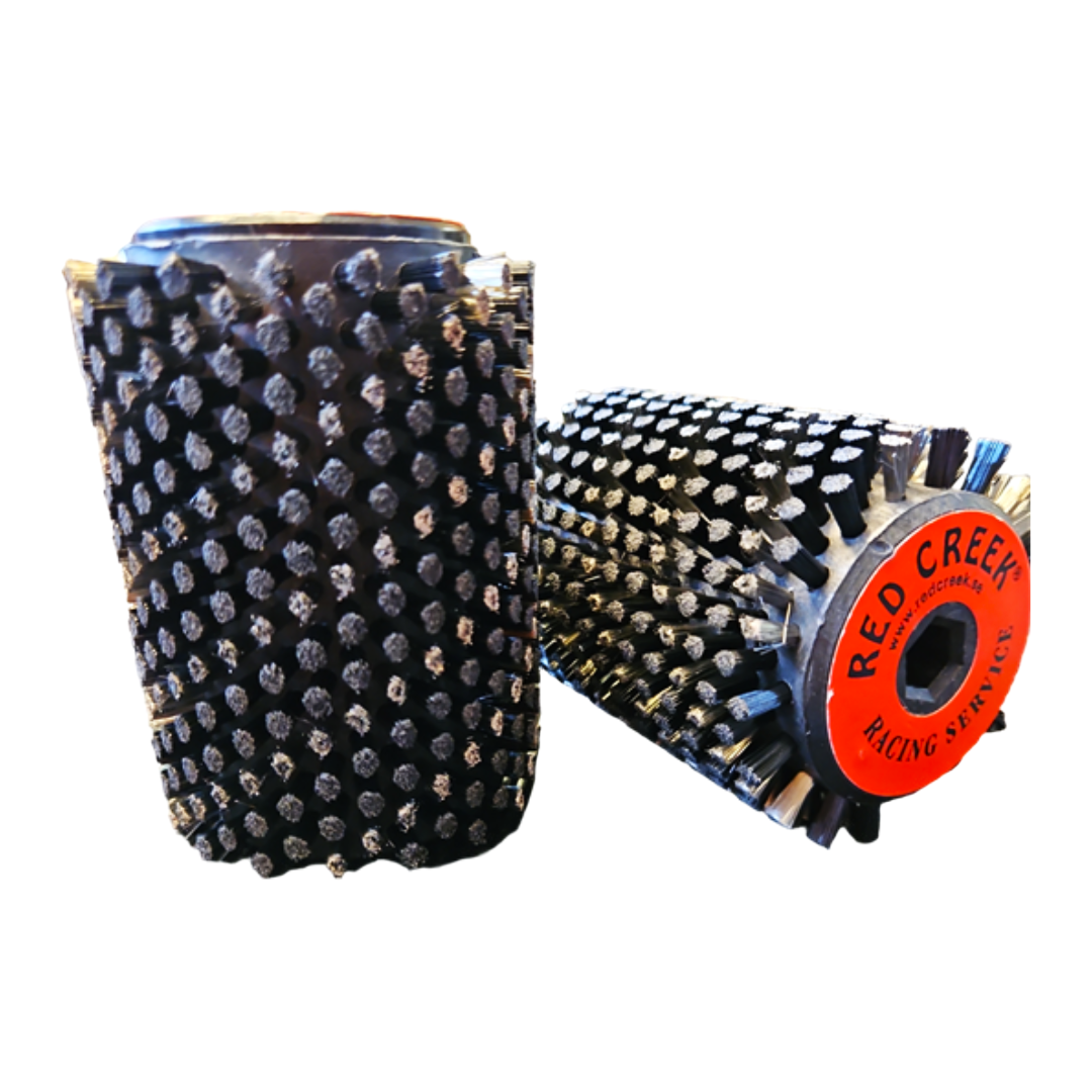 A product picture of the Red Creek Ultrafine Straight Steel/Nylon Spiro Mix 100mm Roto Brush