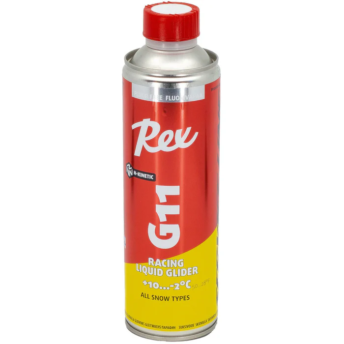 A product picture of the Rex Wax G11 Yellow N-Kinetic Liquid Glider