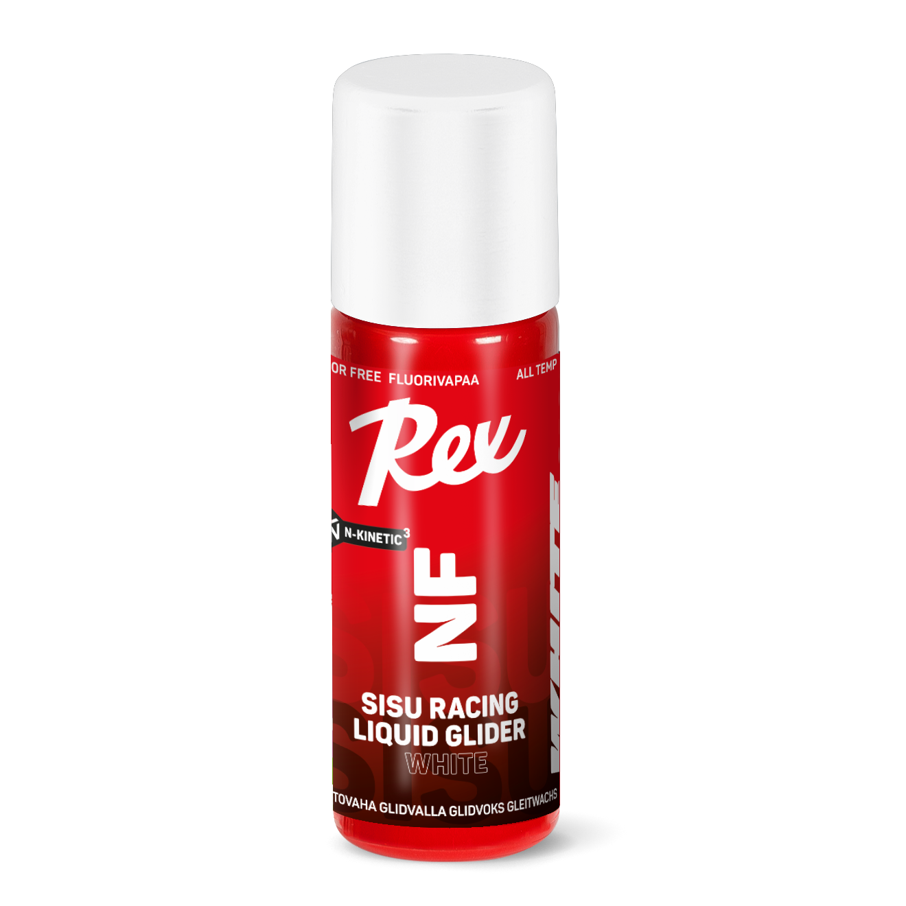 A product picture of the Rex Wax NF SISU White Liquid Glider | 60ml