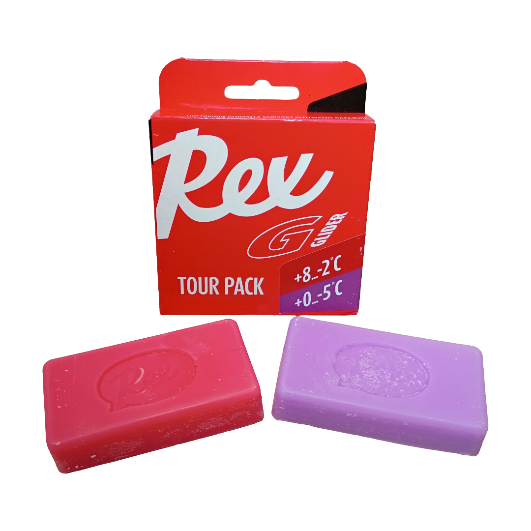 A product picture of the Rex Racing Glide Purple/Red Combo Pack Paraffins | 2x43g