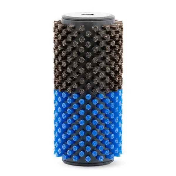 A product picture of the Rex Wax Horsehair/Blue Nylon Combi 140mm Roto Brush