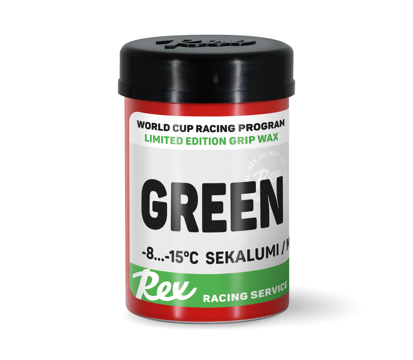 A product picture of the Rex Wax Green World Cup Racing Grip (-8C/-20C) | 45g