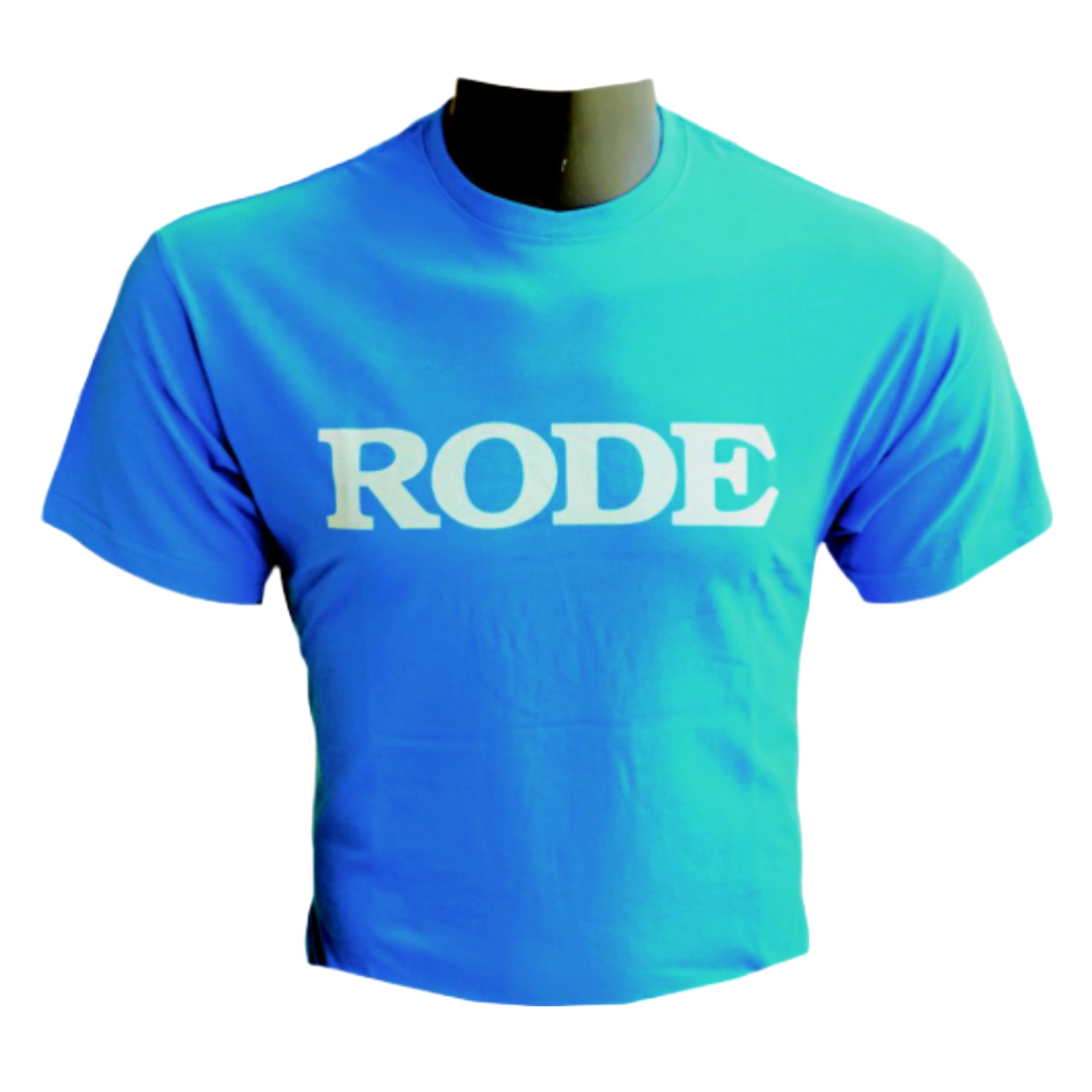 A product picture of the Rode T-shirt