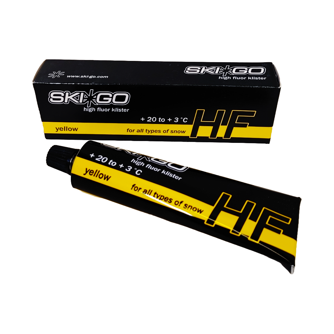 A product picture of the Ski*Go HF Yellow Klister