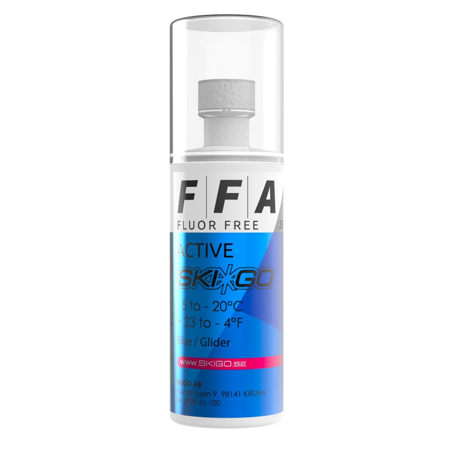 A product picture of the Ski*Go FFA Blue Liquid Glide