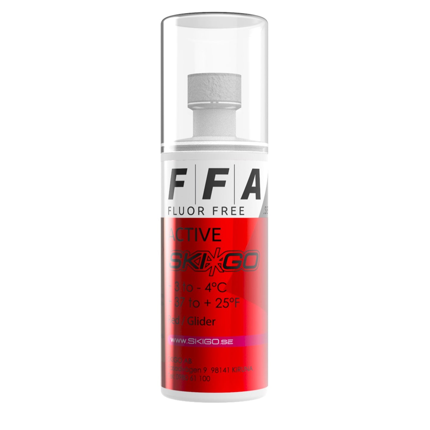 A product picture of the Ski*Go FFA Red Liquid Glide