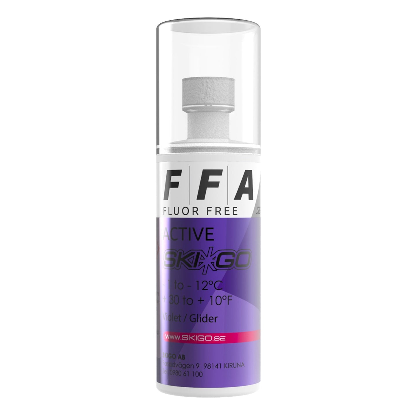 A product picture of the Ski*Go FFA Violet Liquid Glide