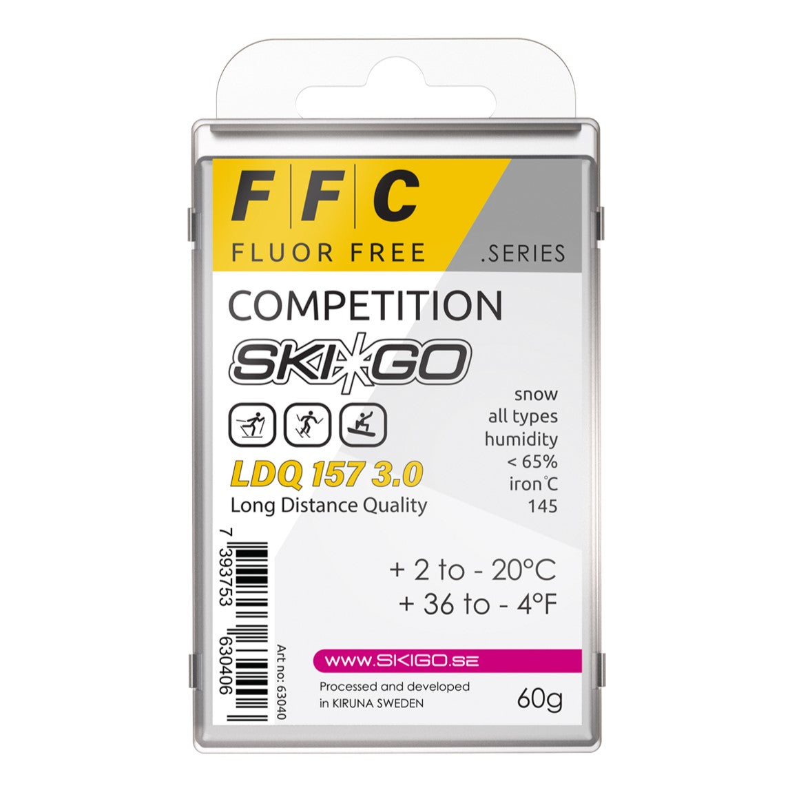 A product picture of the Ski*Go FFC LDQ 157 3.0 Melt Wax