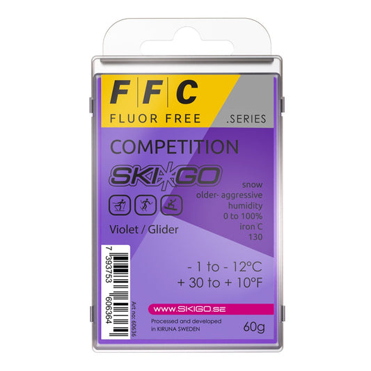 A product picture of the Ski*Go FFC Violet Melt Wax