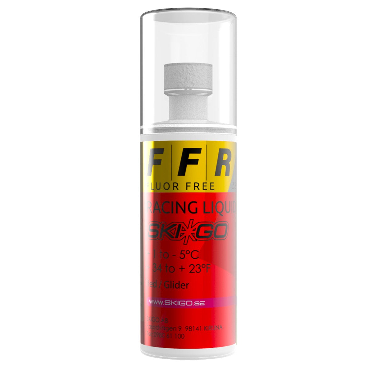 A product picture of the Ski*Go FFR Red Liquid Glide