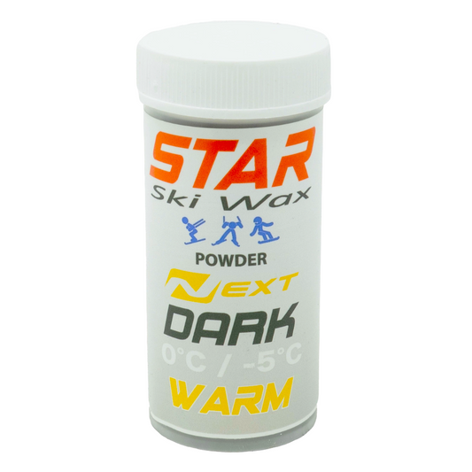 A product picture of the STAR NEXT DARK WARM Fluoro-Free Racing Powder
