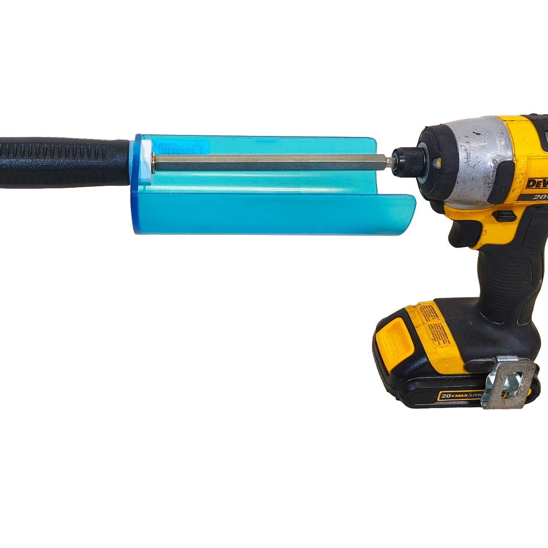 A product picture of the STAR Rotary Brush Handle with Cover FAST RELEASE/ IMPACT DRIVER- 140mm | 140mm