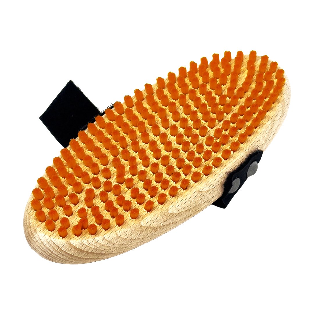 A product picture of the STAR Gold Nylon Pro Oval Handbrush